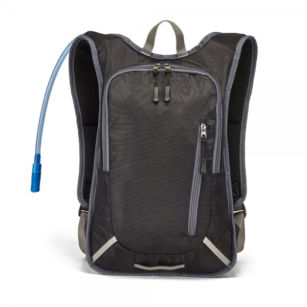 MOUNTI. Zaino sportivo in 420D con sacca idrica 2 L - Grigio