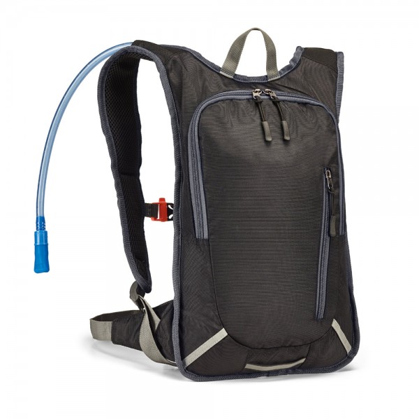 MOUNTI. Zaino sportivo in 420D con sacca idrica 2 L - Grigio