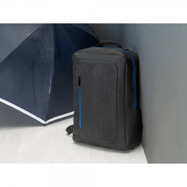 OSASCO. Zaino impermeabile porta PC Portatile 15'6'' in poliestere 600D - Nero