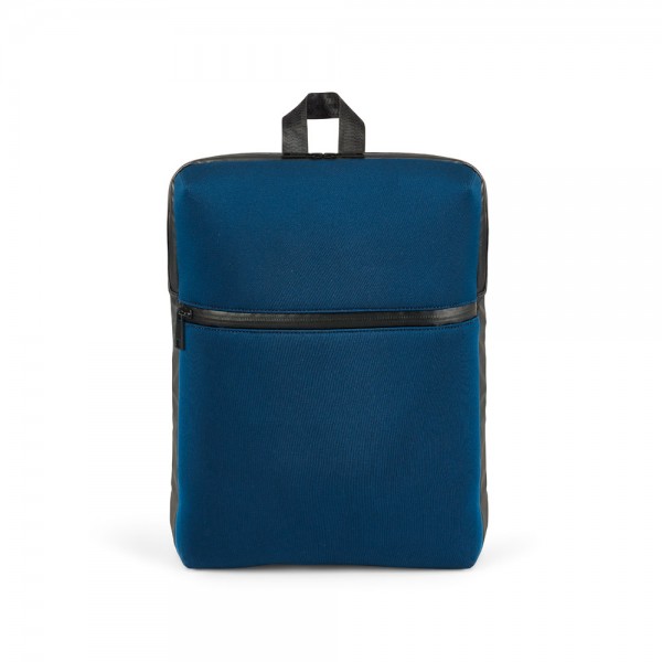 URBAN BACKPACK. Zaino porta PC 14'' in soft shell e tela cerata - Blu