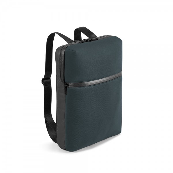 URBAN BACKPACK. Zaino porta PC 14'' in soft shell e tela cerata - Blu