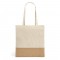 MERCAT. Borsa in cotone 100% (160 g/m²) con dettaglio in imitazione iuta