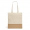MERCAT. Borsa in cotone 100% (160 g/m²) con dettaglio in imitazione iuta