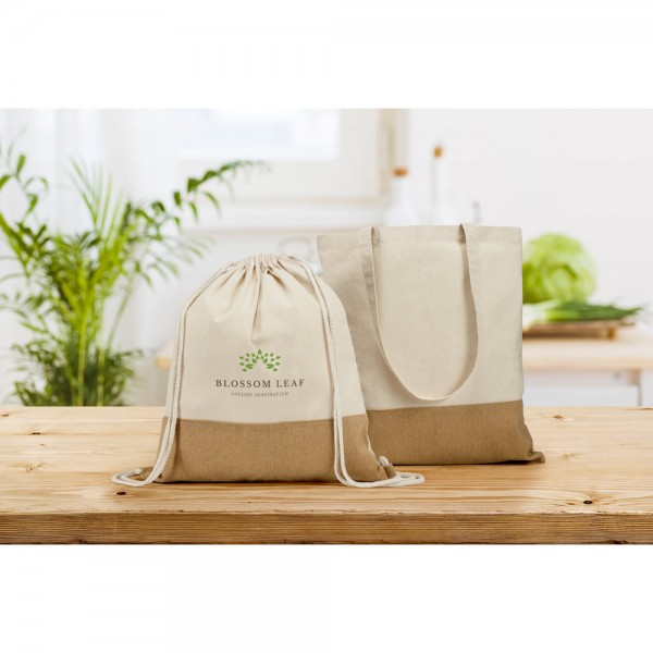 SABLON. Zaino a sacca in cotone 100% (160 g/m²)