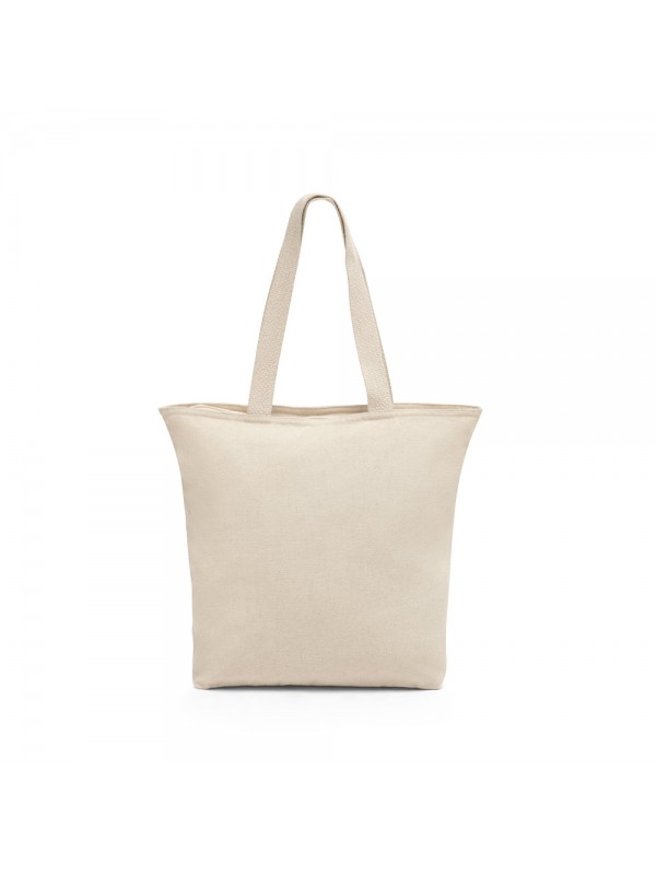HACKNEY. Borsa in cotone 100% con chiusura (280 g/m²)
