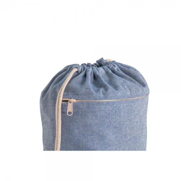 CHANCERY. Zaino a sacca in cotone riciclato (70%), poliestere (30% rPET) (140 g/m²)