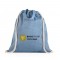 RISSANI. Zaino a sacca con cotone riciclato (70%) e poliestere (30% rPET) (140 g/m²)