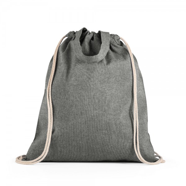 RISSANI. Zaino a sacca con cotone riciclato (70%) e poliestere (30% rPET) (140 g/m²)