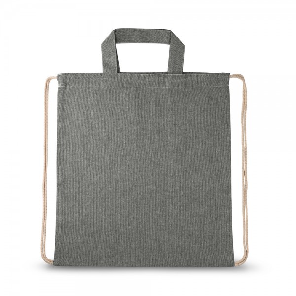 RISSANI. Zaino a sacca con cotone riciclato (70%) e poliestere (30% rPET) (140 g/m²)