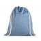 RISSANI. Zaino a sacca con cotone riciclato (70%) e poliestere (30% rPET) (140 g/m²)