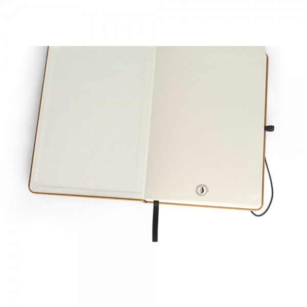 MATISSE. Blocco note A5 con copertina rigida in pelle (70% riciclata) con pagine a righe
