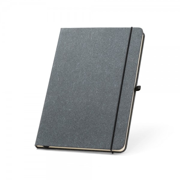 MATISSE. Blocco note A5 con copertina rigida in pelle (70% riciclata) con pagine a righe
