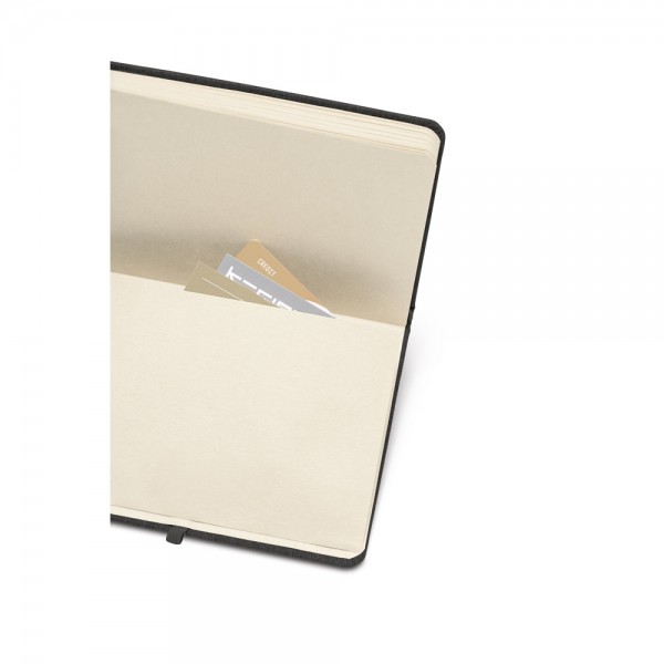 MATISSE. Blocco note A5 con copertina rigida in pelle (70% riciclata) con pagine a righe