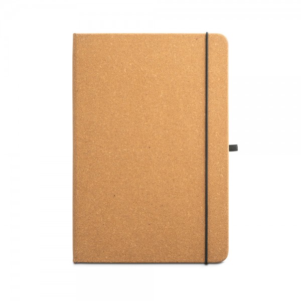 MATISSE. Blocco note A5 con copertina rigida in pelle (70% riciclata) con pagine a righe