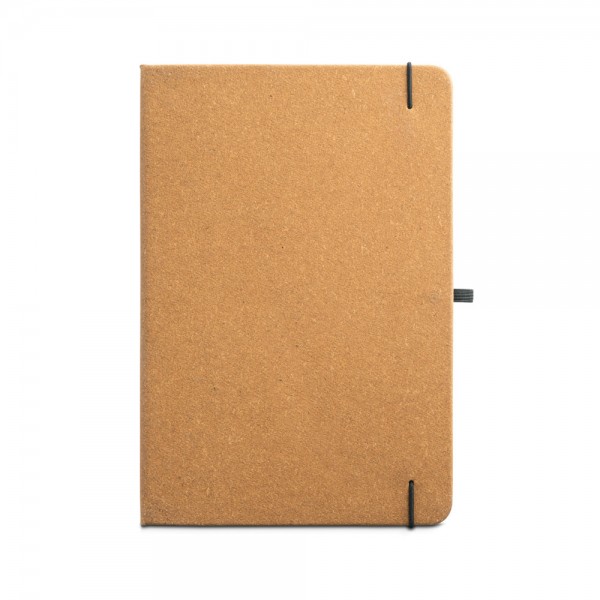 MATISSE. Blocco note A5 con copertina rigida in pelle (70% riciclata) con pagine a righe