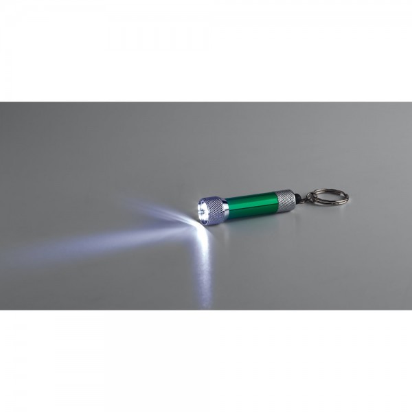 LERGAN. Portachiavi in alluminio con 3 luci a LED
