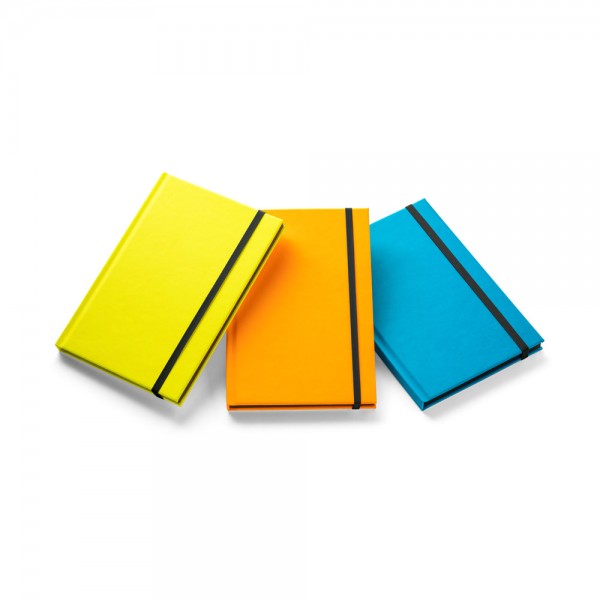 WATTERS. Block notes A5 in PU fluorescente con fogli a righe