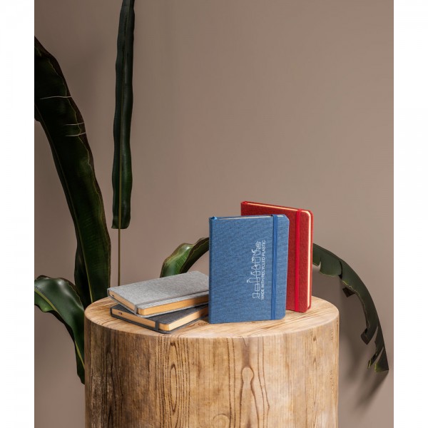 BOYD. Blocco note A5 in poliestere riciclato (100% rPET) con pagine a righe