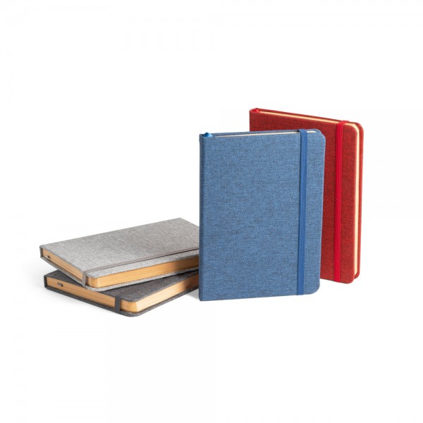 BOYD. Blocco note A5 in poliestere riciclato (100% rPET) con pagine a righe
