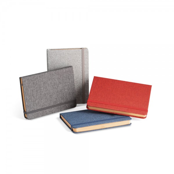 BOYD. Blocco note A5 in poliestere riciclato (100% rPET) con pagine a righe