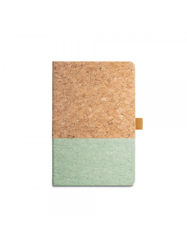 KLEE. Block notes A5 in sughero e lino con pagine a righe KLEE. Block notes A5 in sughero e lino con pagine a righe