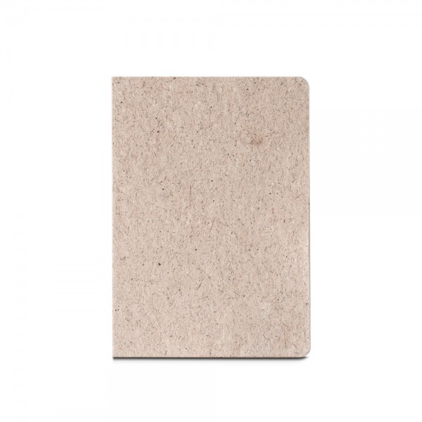 TEAPAD SEMI-RIGID. Block notes A5 con copertina rigida fabbricata tramite gli scarti della foglie di té (65%)