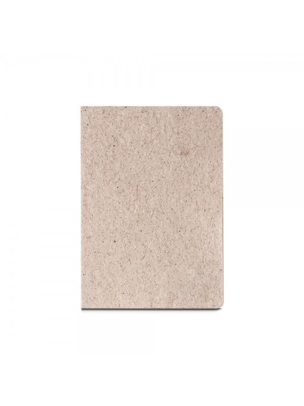 TEAPAD SEMI-RIGID. Block notes A5 con copertina flessibile fabbricata tramite gli scarti della foglie di té (65%)
