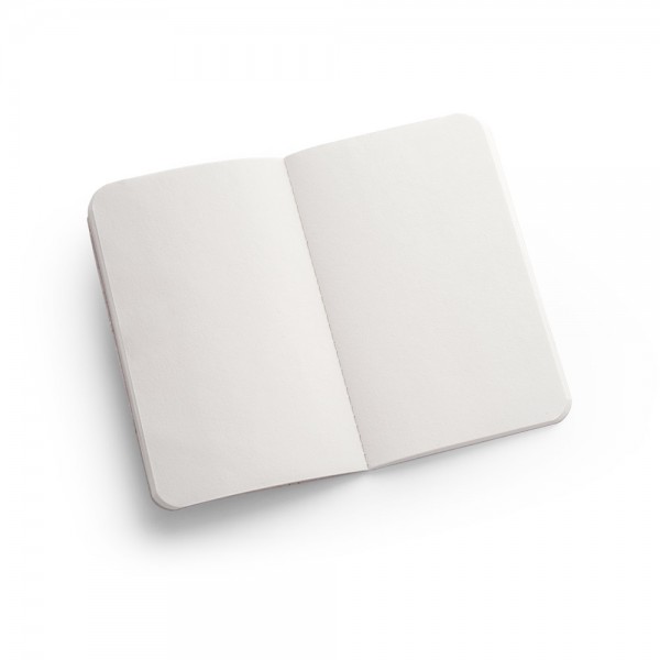 ORGANIC SOFT. Block notes A6 con copertina flessibile fabbricata tramite la materia organica degli elefanti (80%)