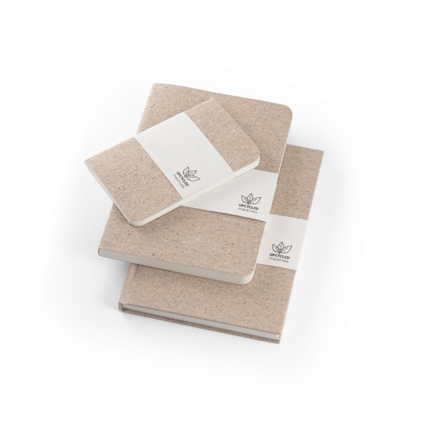 TEAPAD SOFT. Block notes A6 con copertina flessibile fabbricata tramite gli scarti delle foglie di té (65%)