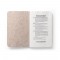 TEAPAD SOFT. Block notes A6 con copertina flessibile fabbricata tramite gli scarti delle foglie di té (65%)