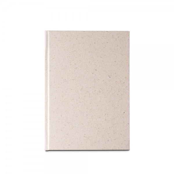 ORGANIC RIGID. Block notes A5 con copertina rigida fabbricata tramite la materia organica degli elefanti (80%)