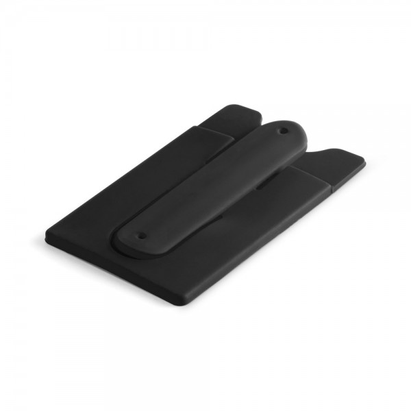 CARVER. Porta tessere con supporto per cellulare in silicone