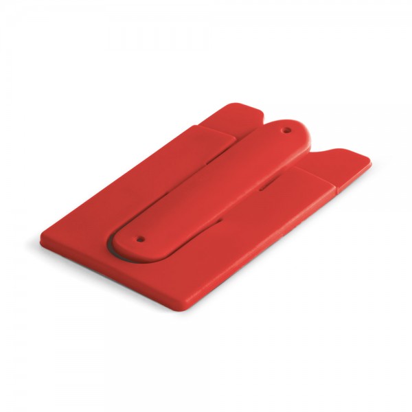 CARVER. Porta tessere con supporto per cellulare in silicone