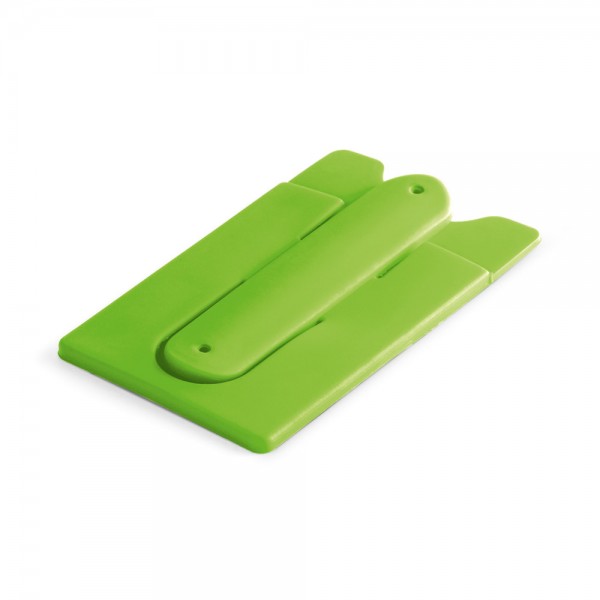 CARVER. Porta tessere con supporto per cellulare in silicone