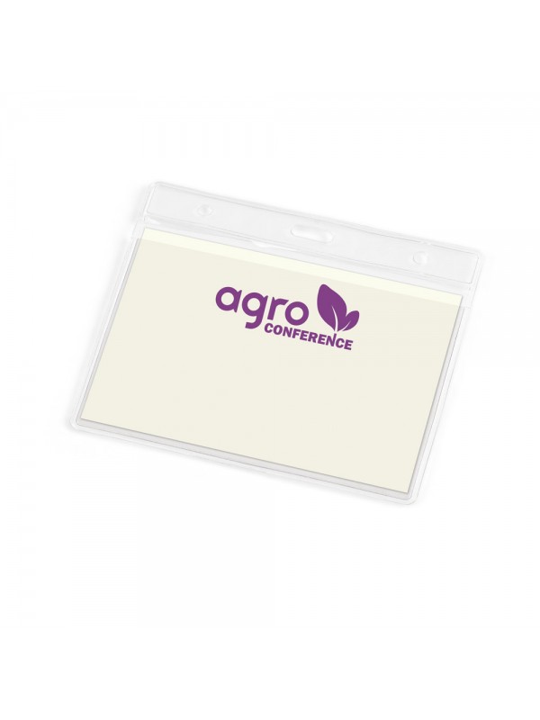 FORSYTH. Porta badge identificativo orizzontale in PVC FORSYTH. Porta badge identificativo orizzontale in PVC