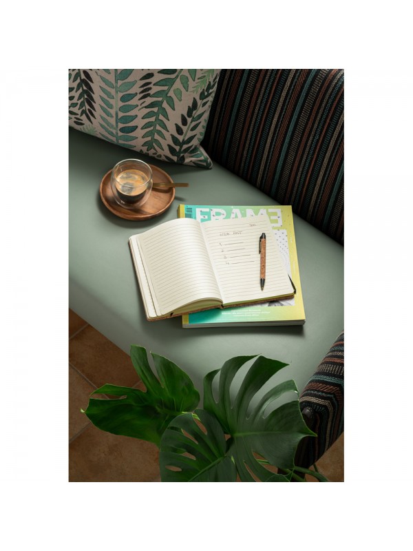 FREUD. Set block notes A5 e penna a sfera in sughero FREUD. Set block notes A5 e penna a sfera in sughero