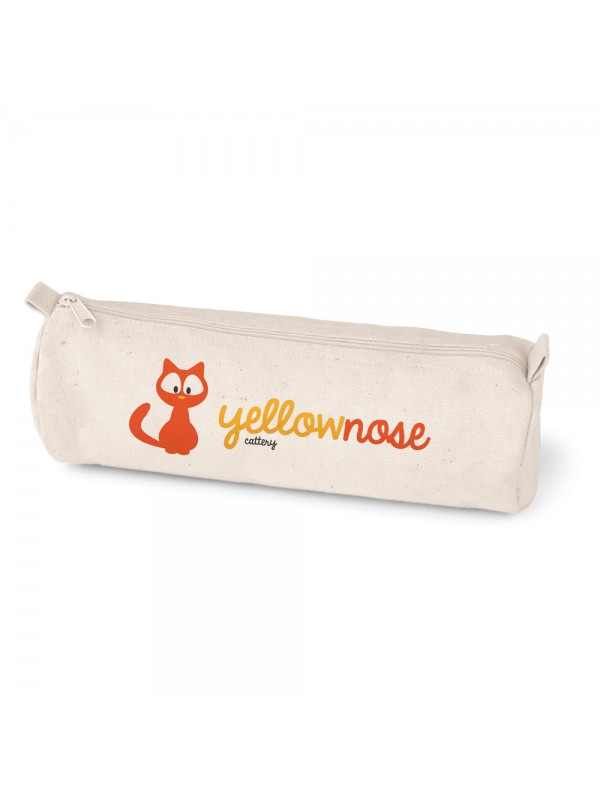 SCHOOLI. Astuccio in 100% tela di cotone (290 g/m²) dal design cilindrico con cerniera SCHOOLI. Astuccio in 100% tela di cotone (290 g/m²) dal design cilindrico con cerniera