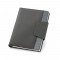RUSSEL. Copertina in PU e tessuto in poliestere con block notes A5 con pagine semplici
