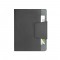 RUSSEL. Copertina in PU e tessuto in poliestere con block notes A5 con pagine semplici