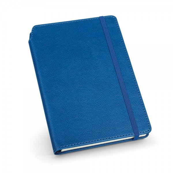 MORIAH. Block notes A5 in PU con pagine a righe, realizzato con materiale certificato FSC™ e altri materiali controllati
