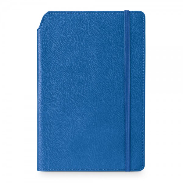 MORIAH. Block notes A5 in PU con pagine a righe, realizzato con materiale certificato FSC™ e altri materiali controllati