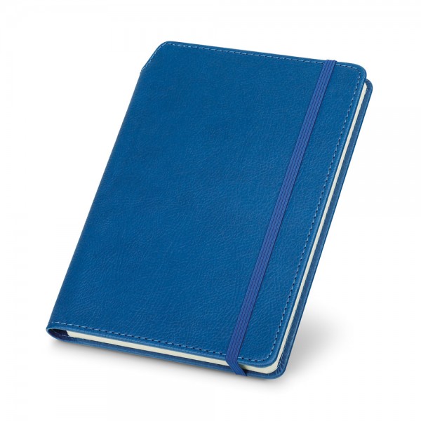 MORIAH. Block notes A5 in PU con pagine a righe, realizzato con materiale certificato FSC™ e altri materiali controllati
