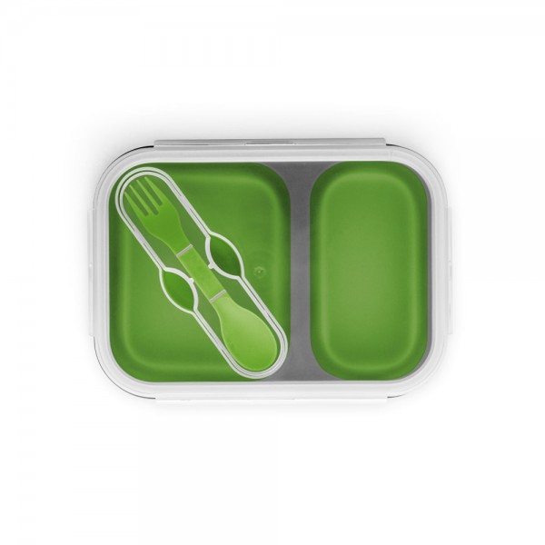 DILL. Porta pranzo. Contenitore ermetico in silicone e PP (480 e 760 mL)