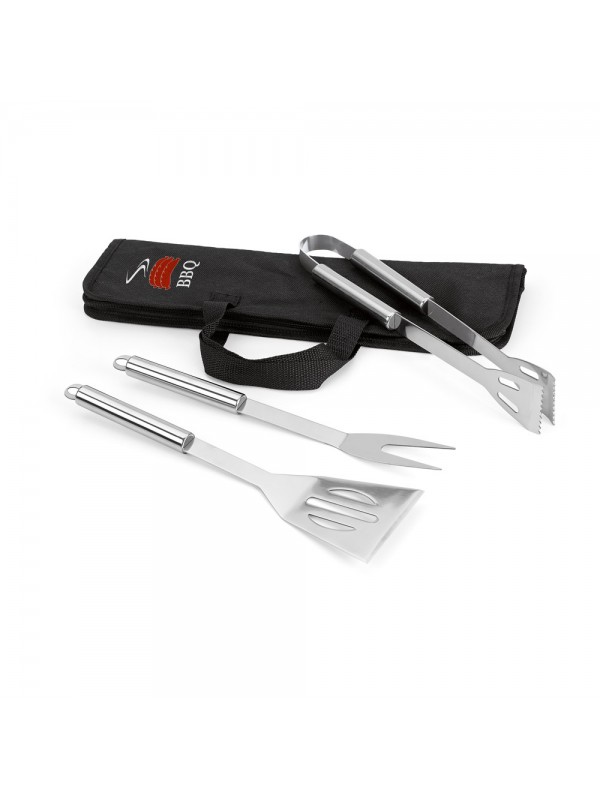 SOARES. Set barbecue composto da 3 pezzi in acciaio inossidabile SOARES. Set barbecue composto da 3 pezzi in acciaio inossidabile