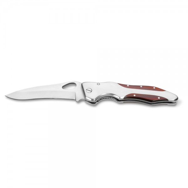 LAWRENCE. Coltello tascabile in acciaio inox e legno