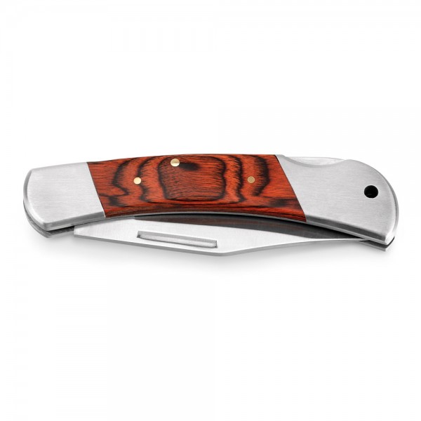 FALCON II. Coltello tascabile in acciaio inox e legno