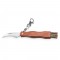 GUNTER. Coltello tascabile in acciaio inox e legno