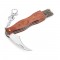 GUNTER. Coltello tascabile in acciaio inox e legno