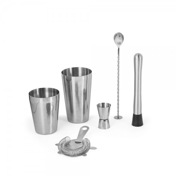 BRAMBLE. Set da cocktail in acciaio inox da 6 pezzi