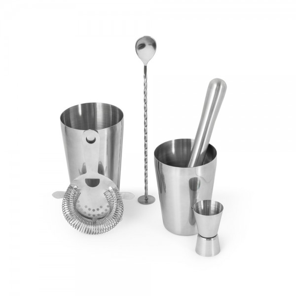 BRAMBLE. Set da cocktail in acciaio inox da 6 pezzi